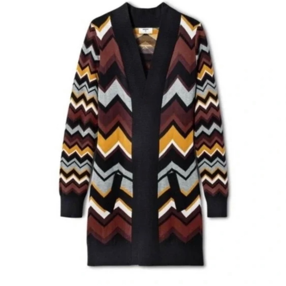 Missoni for Target Chevron Open Duster Jacket Sweater X-Small Red Label EUC